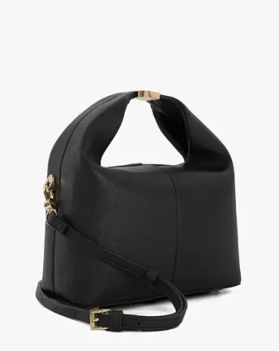 [D001] DUNE LONDON black handbag with adjustable shoulder strap