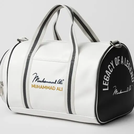 Muhammad Ali™ Classic sports duffel bag featuring signature and Legacy of a Legend design,