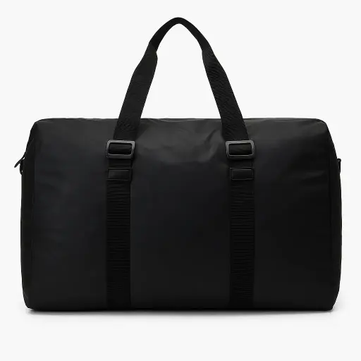 [ZAR001] ZARA Large Black Duffel Bag with a modern, minimalist design