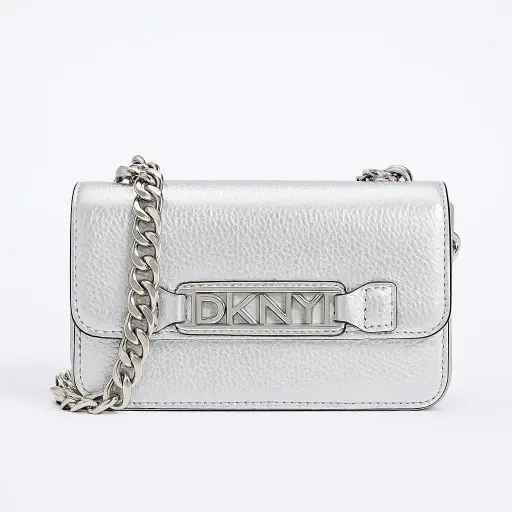 DKNY Metallic Silver Crossbody Bag