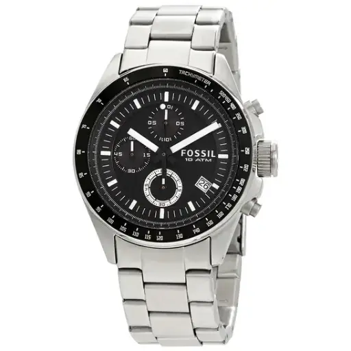 [CH2600IE] FOSSIL Decker Chronograph Black Dial Men's Watch