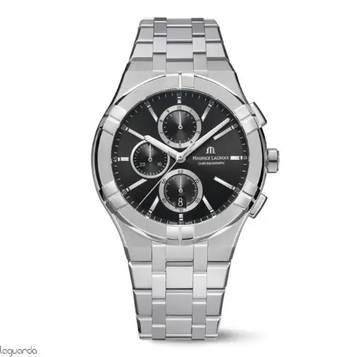 [AI1118-SS002-330-1] Maurice Lacroix Aikon Quartz Chronograph Watch