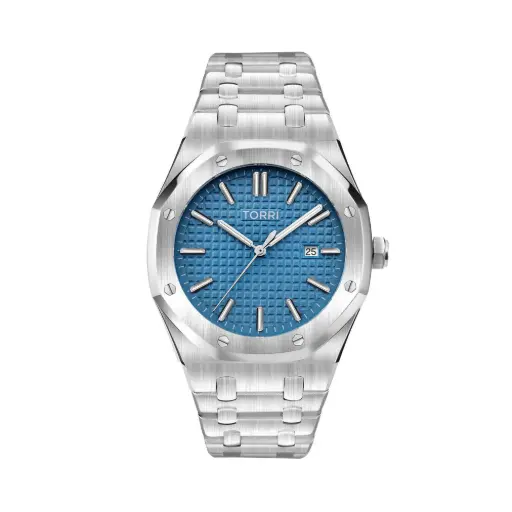 [TOR013] TORRI Men Santino Silver Watch