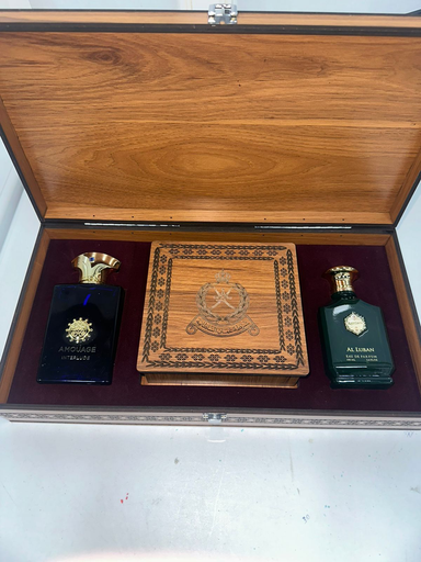 ROP Special Made Box " Luban 300G & Amouage INTERLUDE (M) Perfume & Raydan (M) Perfume"