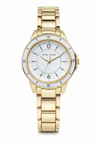 [AK4212WTGB] Anne Klein Glitter Accented Bracelet Watch