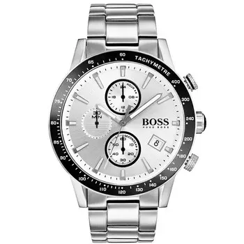 [HB1513511] HUGO BOSS Rafale Chronograph Quartz Silver Dial Men's Watch