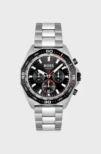 [HB1513971] HUGO BOSS Geometric Bezel Chronograph Men's Watch 