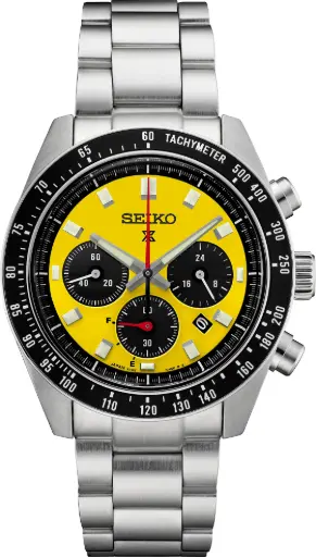 [SSC929] Seiko Prospex Speedtimer Solar Chronograph Yellow Dial Watch 