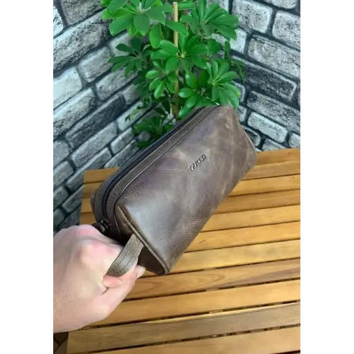 Guard Antik Kahverengi Unisex Hand Pouch