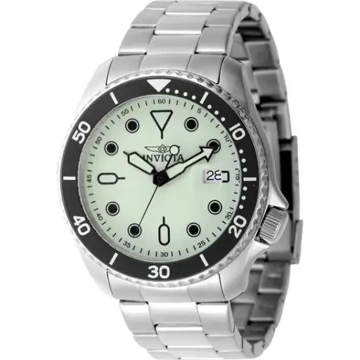 [47305] Invicta Pro Diver Date Luminous Green Dial Men's Watch