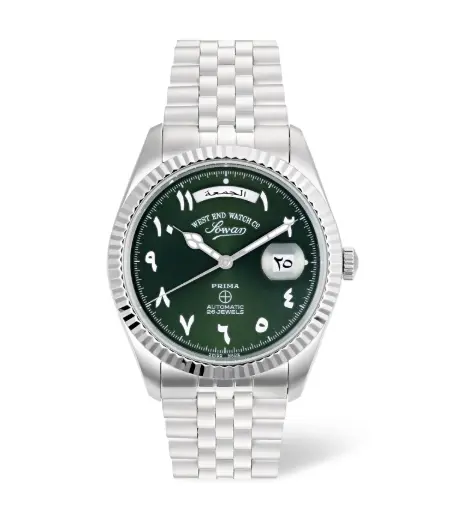 [6868 10 H-GREEN] West End Men The Classics 41mm Green Hindi Dial Watch