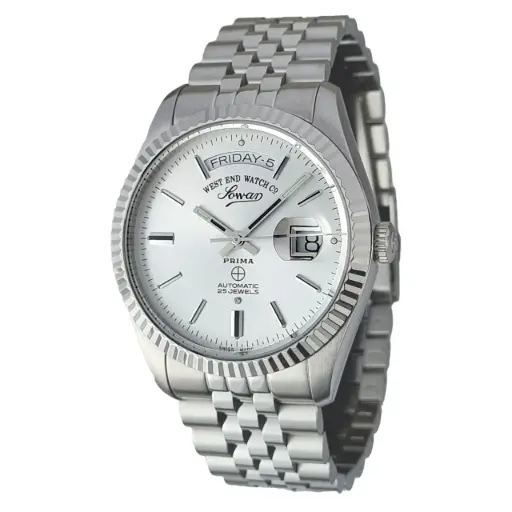 [6868 10 2587N] West End Men's Silver Dial Automatic Watch 
