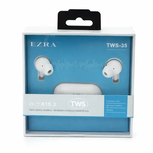 Ezra True Wireless Bluetooth Stereo Earbuds Ultra Low Latency TWS35