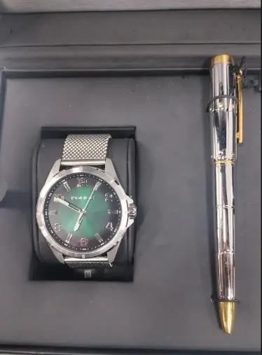 POLICE MENS WATCH+PEN (2PCS SET)