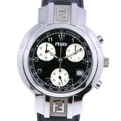 FENDI Chronograph Men's Black Dial Watch