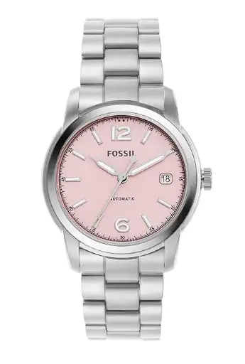 [ME3229] Fossil Heritage Analog Pink Dial Watch