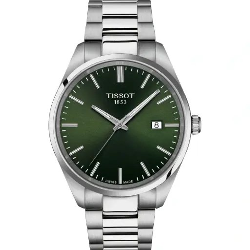 [T1504101109100] Tissot PR 100 Quartz 40mm Grün Herrenuhr Watch