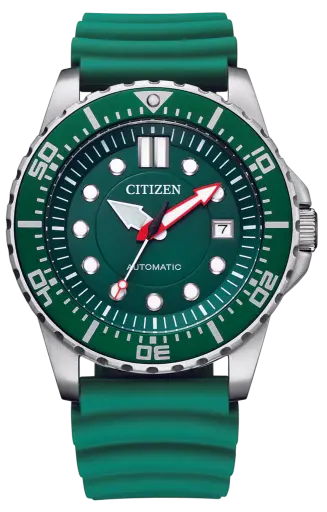 [NJ0129-10X] Citizen Automatic Promaster Marine Greenl Watch 