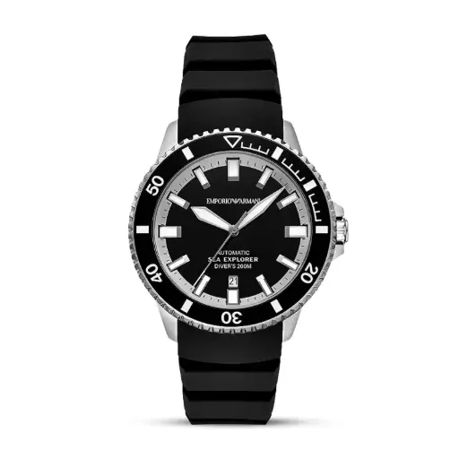 [AR60086] Emporio Armani Sea Explorer Automatic Silicone Man's Watch 