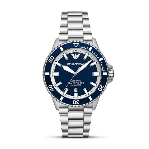[AR60079] Emporio Armani Sea Explorer Automatic Bule Dial Watch 