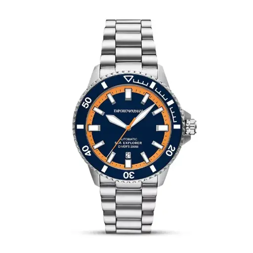 [AR60090] Emporio Armani Sea Explorer Automatic Bule Dial Watch 