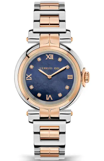 [CIWLG2115003] CERRUTI 1881 Sesia Crystals Two Tone Watch